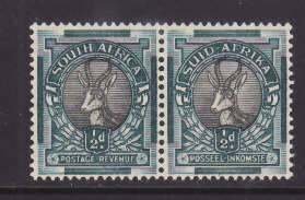 South Africa-Sc#46- id9-unused og NH 1/2p Springbok pair-1937-