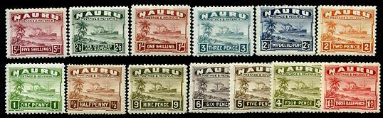 NAURU #17A-29A MINT NH Ships