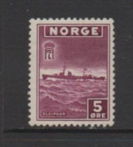 Norway  Scott# 259  single unused hinged