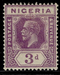 NIGERIA GV SG22a, 3d bright violet, LH MINT. Cat £10. DIE II