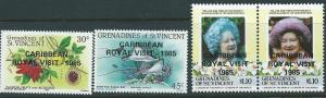 ST.Vincent #503-506 1985  Royal Visit  (MNH) CV$9.00