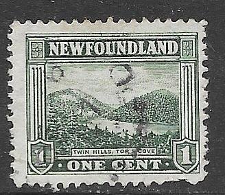 Newfoundland 131: 1c Twin Hills, Tor's Cove, used, F-VF