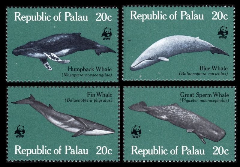 1983 Palau 20-23 WWF / Sea fauna 6,40 €