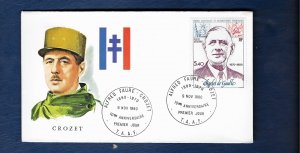 FRENCH ANTARCTIC 1980 CHARLES DE GAULLE FDC