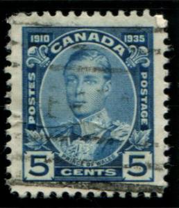 214 Canada 5c Silver Jubilee issue, used