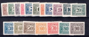 van Dam FPS23-40, Complete MNH Set, Canada, 2nd Issue, Postal Scrip Revenue