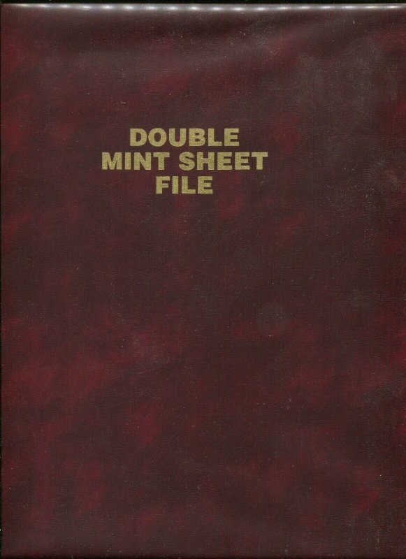 Sheet File 14 Glassine Double Page Divided 9x11½ Vinyl Cover Holds 28 Sheets