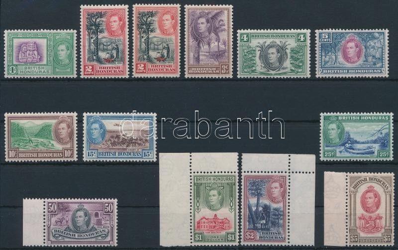 Belize stamp British Honduras Definitive set MNH 1938 Mi 112-123 +113 C WS233421