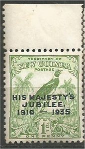 NEW GUINEA , 1935,MNH  1p, Silver Jubilee Scott 46 rust