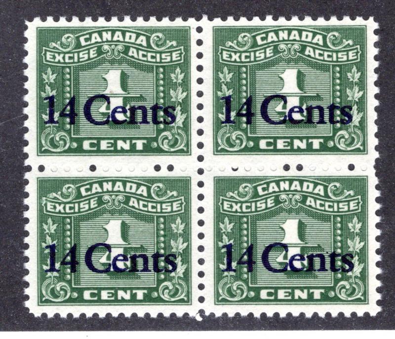 van Dam FX114 - 14 on ¼c - MNH - Block of 4 - VF+