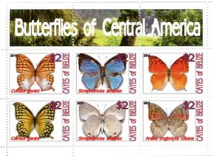 CAYES BELIZE SHEET CINDERELLA BUTTERFLIES INSECTS