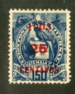 GUATEMALA 129 MH SCV $9.00 BIN $3.75