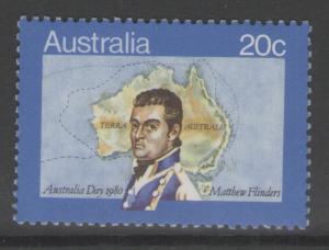 AUSTRALIA SG728 1980 AUSTRALIA DAY MNH