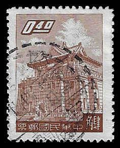 China (ROC) #1221 Used; 40c Chu Kuang Tower (1959)