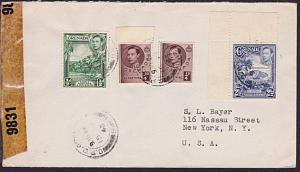 GRENADA 1945 censor cover to USA............................................6486