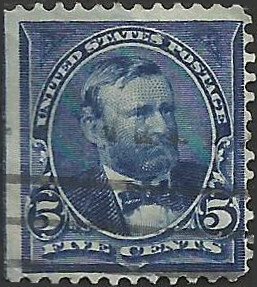 # 281 Dark Blue Used odd Inking Ulysses S. Grant