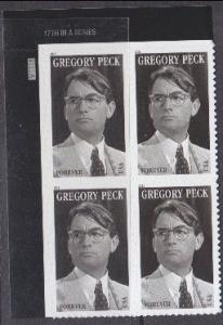 US sc#4526 2011 (44c) Gregory Peck plate# block MNH