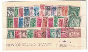 Newfoundland #  35 Used different including  4 revenue stamps