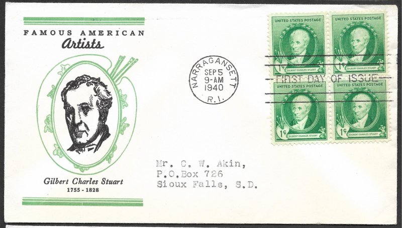 Doyle's_Stamps: Complete Akins Famous Americans Linnprint Cache FDC Set