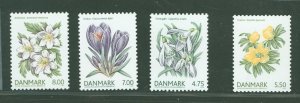 Denmark #1345-1348  Single (Complete Set) (Flora) (Flowers)