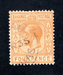 Bahamas #77, George V, Postally Used, F/VF, CV $5.25   ...0420069