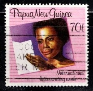 Papua New Guinea - #710 Letter Writing Week - Used