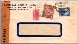 COLOMBIA POSTAL HISTORY WWII AIRMAIL CENSORED COVER CANC YRS'1940-45