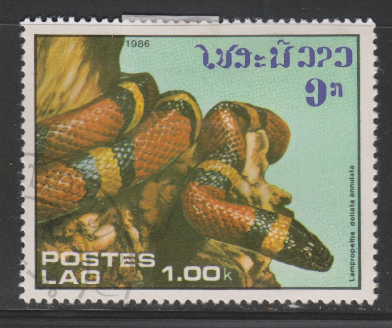 Laos 724 Snakes 1986