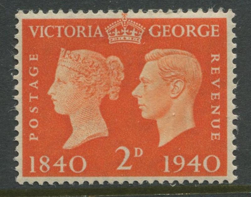 Great Britain - Scott 255 -KGVI Definitive -1940 - MLH - Single 2p- Stamp