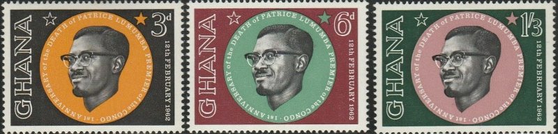 Ghana, #118-120 Unused  From 1962