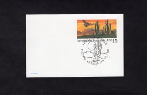 UX127 Desert, FDC, no cachet