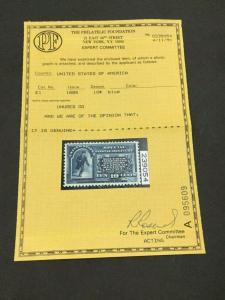 MOMEN: US STAMPS #E1 MINT OG NH PF CERT