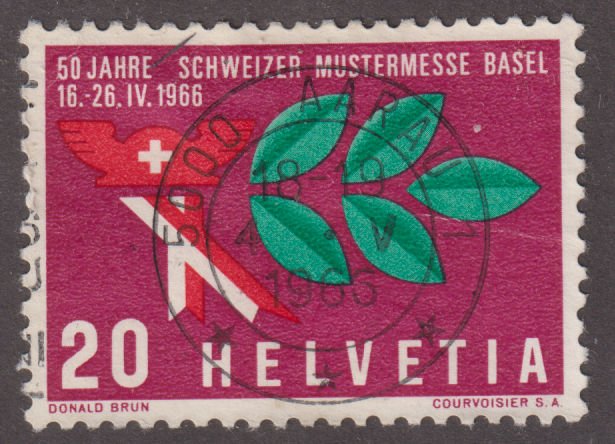 Switzerland 474 Mercury's Helmet 1966