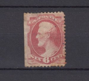 USA 1870 6c Red Lincoln Some Toning MH BP1642