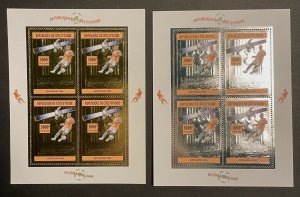 2006 Ivory Coast Perf Gold&Silver Football Worldcup Germany Mini-Sheet Stamps-