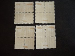 Stamps- Cuba-Scott# RA12-RA15 - Mint Hinged Set of 4 Postal Tax Stamps - Blocks