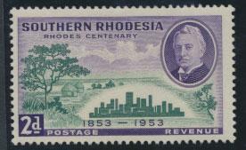 Southern Rhodesia  SG 73  Mint very light trace of Hinge 