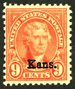 U.S. #667 MINT OG LH