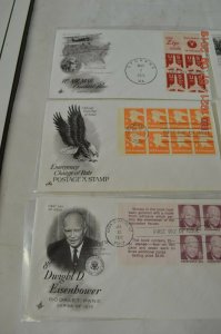 Lot of 6 booklet pane first day covers