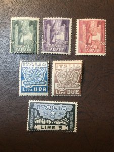 Italy Scott #159-164 Mint NH Cat. $195 Collect Italy Stamps? See My Listings!