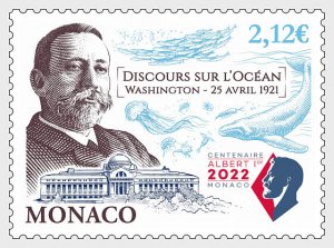 2021 Monaco Speech on the Ocean  (Scott 3038) MNH
