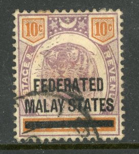 Malaya 1900 First Issues 10¢ Scott #5 VFU W125