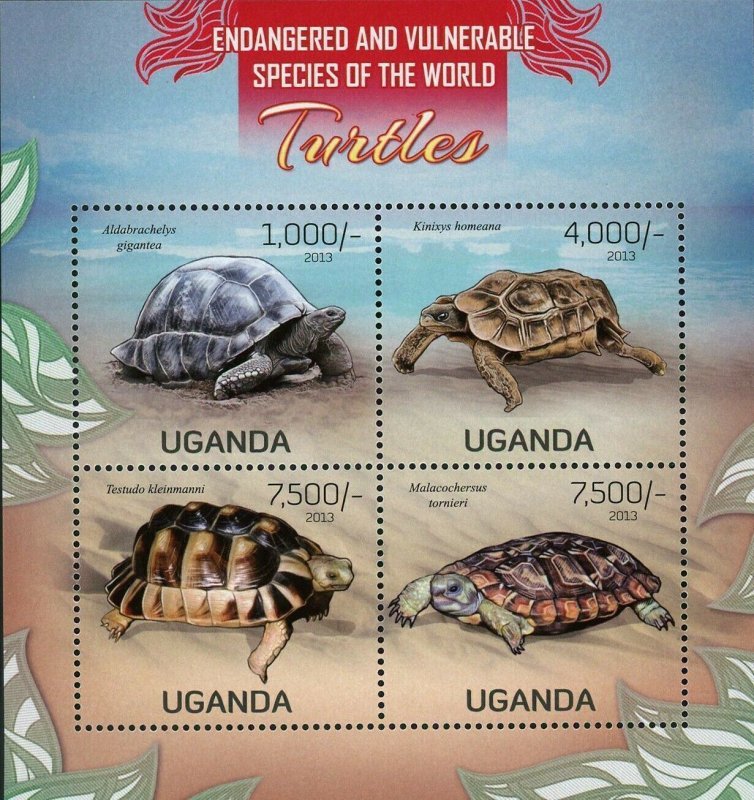 Turtles Stamp Aldabrachelys Gigantea Testudo Kleinmanni S/S MNH #3005-3008