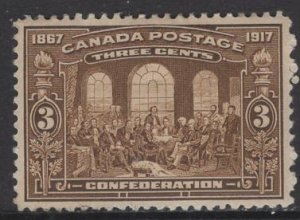 CANADA  135  MINT HINGED, CREASED