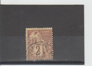 French Colonies  Scott#  47  Used  (1881 Commerce)