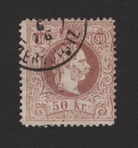 Austria 1867 50k Franz Josef Coarse Print #33a Mi. 41IDa Fine Used