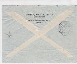 portugal 1940s air mail stamps cover ref 19391