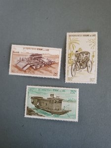 Stamps Laos Scott #249-50, C117 nh