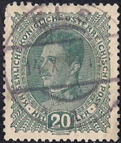 Austria #169 20 H Emperor Karl used XF