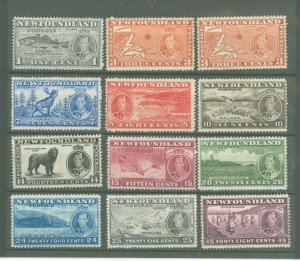 Newfoundland #233-243 Unused Single (Complete Set)